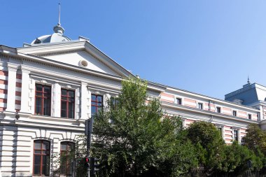 BUCHAREST, ROMANIA - 17 Ağustos 2021: Bükreş, Romanya 'da Tıp Bilimleri Akademisi İnşa Etmek