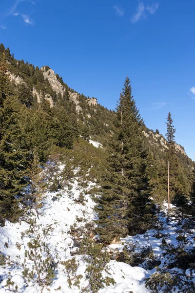 Bulgaristan 'ın Malyovitsa zirvesi yakınlarındaki Rila Dağı' nın şaşırtıcı kış manzarası