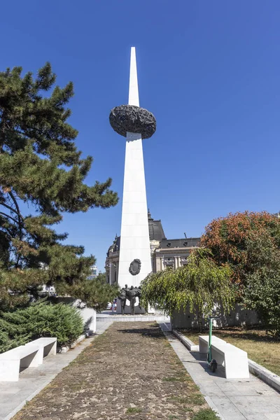 Bucharest Rumania Agosto 2021 Panorama Plaza Revolución Ciudad Bucarest Rumania — Foto de Stock