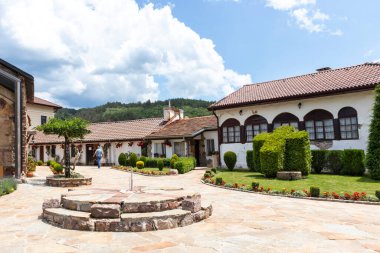 KREMIKOVTSI, SOFIA, BULGARIA - 6 Haziran 2020: Saint George, Sofya Şehir Bölgesi Ortaçağ Kremikovtsi Manastırı, Bulgaristan