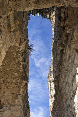 Bulgaristan 'ın Haskovo Bölgesi Matochina köyü yakınlarındaki Ortaçağ Bukelon Kalesi kalıntıları