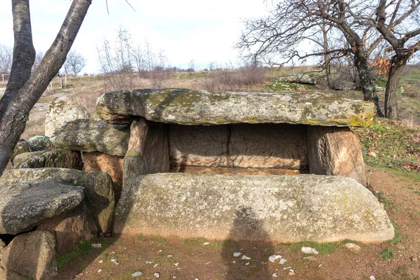 Ancient Thracian Dolmen Nachevi Chairi Nachovi Chairi Village Hlyabovo Haskovo — Fotografia de Stock