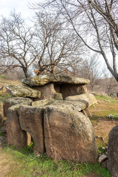 Ancient Thracian Dolmen Nachevi Chairi Nachovi Chairi Village Hlyabovo Haskovo — Foto Stock