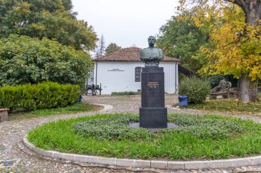 PLEVEN, BULGARIA - 8 Kasım 2020: Bulgaristan 'ın Plevne kentinin Panoraması