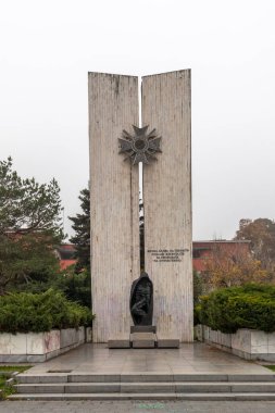 PLEVEN, BULGARIA - 8 Kasım 2020: Bulgaristan 'ın Plevne kentinin Panoraması