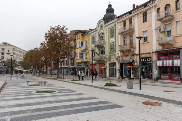 PLEVEN, BULGARIA - 8 Kasım 2020: Bulgaristan 'ın Plevne kentinin Panoraması