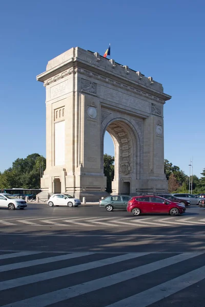 Bucharest Romania August 2021 Sunset View Arch Triumph City Bucharest — 图库照片