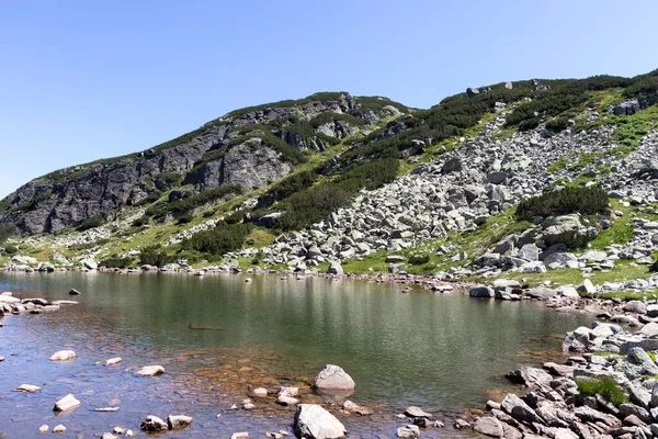 Verbazingwekkende Landschap Van Rila Gebergte Buurt Van Eng Meer Bulgarije — Stockfoto