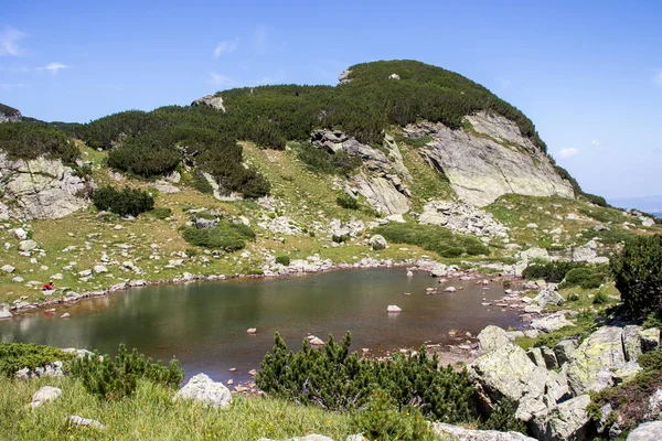 Pemandangan Gunung Rila Yang Menakjubkan Dekat Danau Yang Menakutkan Bulgaria — Stok Foto