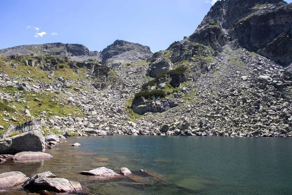 Increíble Paisaje Montaña Rila Cerca Del Lago Scary Bulgaria — Foto de Stock