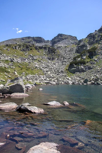 Fantastiska Landskap Rilabergen Nära Skrämmande Sjön Bulgarien — Stockfoto