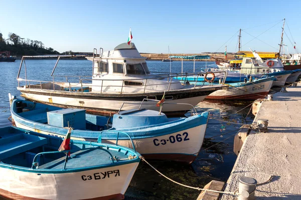 Sozopol Bulgaria Agosto 2020 Puesta Sol Increíble Puerto Sozopol Región — Foto de Stock