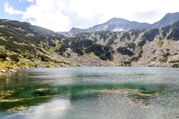 Fantastisk Sommar Landskap Pirin Mountain Och Fisk Banderitsa Sjö Bulgarien — Stockfoto