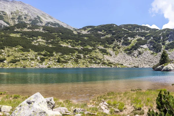 Erstaunliche Sommerlandschaft Des Pirin Gebirges Und Des Banderitsa Sees Bulgarien — Stockfoto