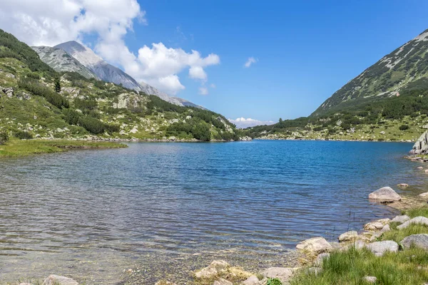 Fantastisk Sommer Landskap Pirin Mountain Fiskebanderitsa Lake Bulgaria – stockfoto