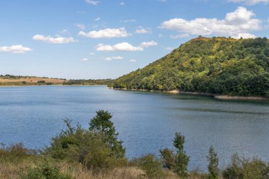 Bulgaristan 'ın Krapets Barajı, Lovech Bölgesi Panoramik Görünümü