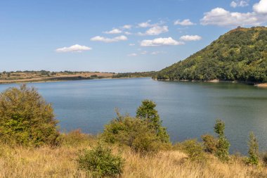 Bulgaristan 'ın Krapets Barajı, Lovech Bölgesi Panoramik Görünümü