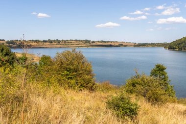 Bulgaristan 'ın Krapets Barajı, Lovech Bölgesi Panoramik Görünümü