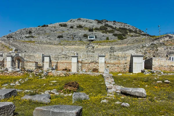 Ruinerna Den Antika Staden Philippi Östra Makedonien Och Thrakien Grekland — Stockfoto