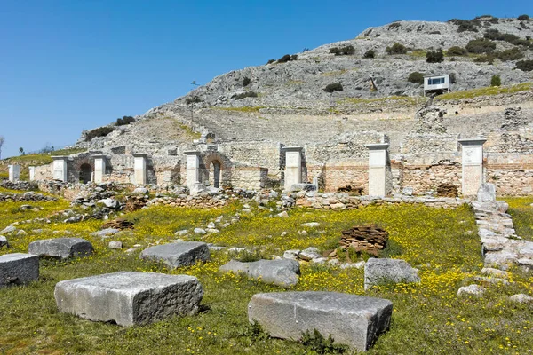 Ruinerna Den Antika Staden Philippi Östra Makedonien Och Thrakien Grekland — Stockfoto