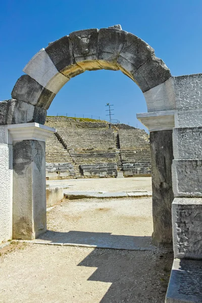 Ruiny Antických Měst Philipi Východní Makedonie Thrákie Řecko — Stock fotografie