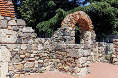 SOZOPOL, BULGARIA -  AUGUST 10, 2018: Typical Street and Building at Old town of Sozopol, Burgas Region, Bulgaria