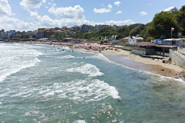SOZOPOL, BULGARIA -  AUGUST 10, 2018: Typical Street and Building at Old town of Sozopol, Burgas Region, Bulgaria