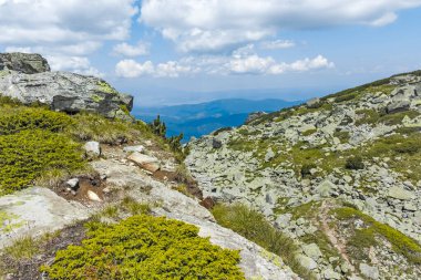 Amazing Landscape of Rila Mountain near The Scary lake and Kupens peaks, Bulgaria