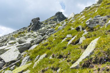 Amazing Landscape of Rila Mountain near The Scary lake and Kupens peaks, Bulgaria