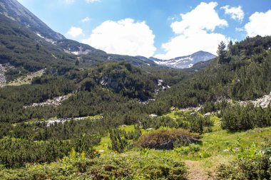 Bulgaristan 'ın Muratovo Gölü yakınlarındaki Pirin Dağı' nın İnanılmaz Yaz manzarası