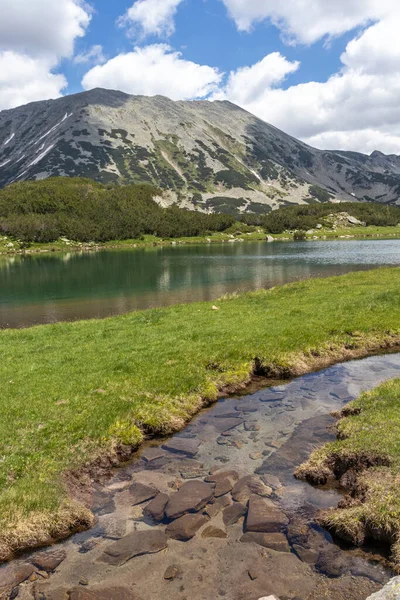 Niesamowity Letni Krajobraz Góry Pirin Pobliżu Jeziora Muratovo Bułgaria — Zdjęcie stockowe