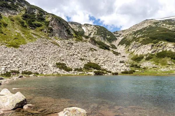 Amazing Zomer Landschap Van Pirin Mountain Buurt Van Muratovo Meer — Stockfoto