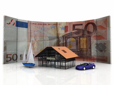ev Araba tekne ve euro