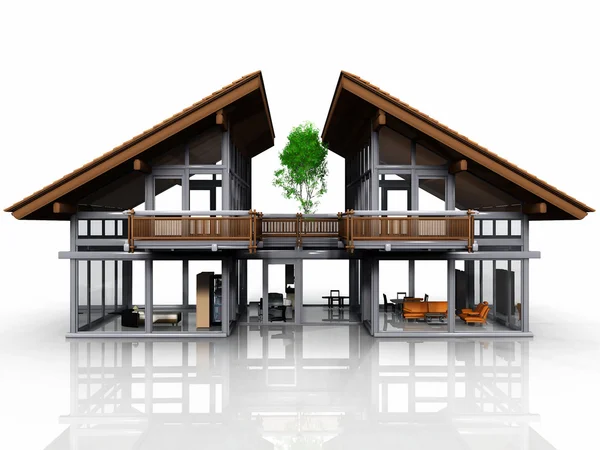 Mycket trevligt hus design — Stockfoto