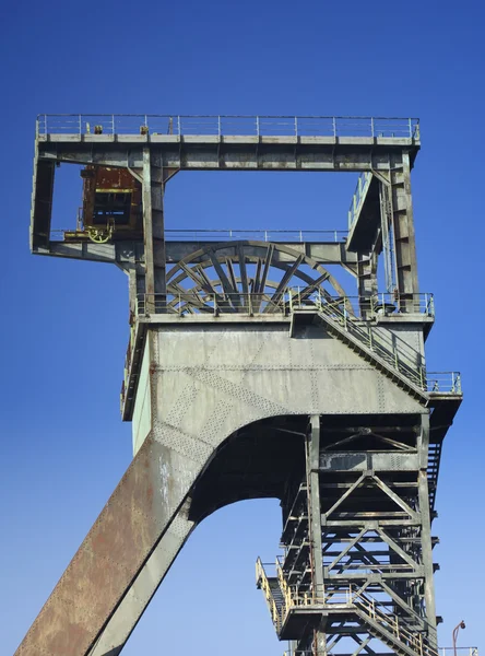 Head frame of mine shafts — Stock Photo, Image