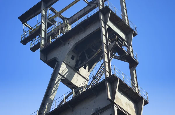 Head frame of mine shafts — Stock Photo, Image