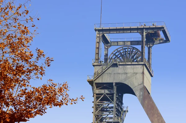 Head frame of mine shafts — Stock Photo, Image