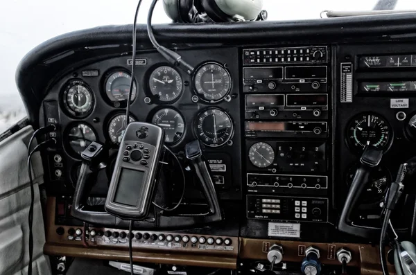 Passagierflugzeug im Cockpit — Stockfoto