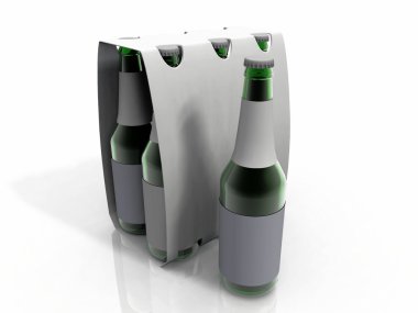 Pack altı bira şişeleri