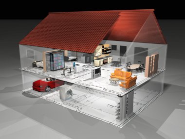 çok güzel transperant evi