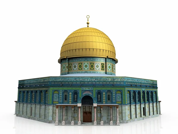 白い背景の上のモスク — ストック写真