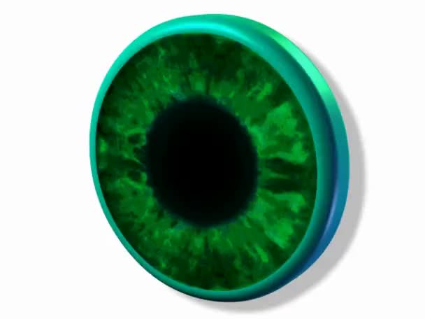 Green eye sign — Stock Video