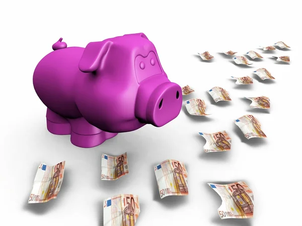 Piggy bank euro — Stock Fotó