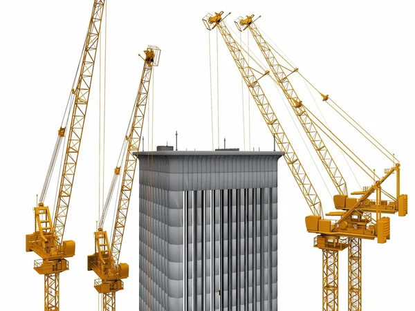 Cranes building — Stock Photo, Image