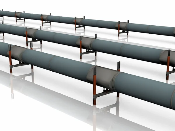 Gas and oil pipelines — Stock Photo, Image