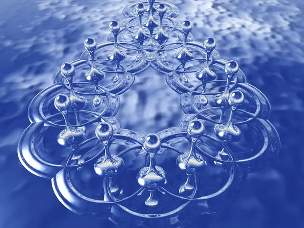 Drops  and round — Stock Photo, Image