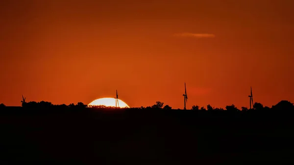 Sunrise Wind Turbines — Stock Photo, Image