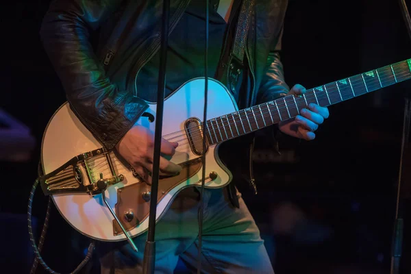 Guitarist Concert Lights — Fotografia de Stock