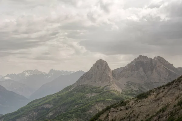 Panorama Allos Pass — Stock fotografie