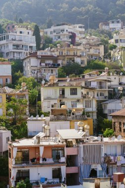 Alanya 'daki evlerin dış görünüşü